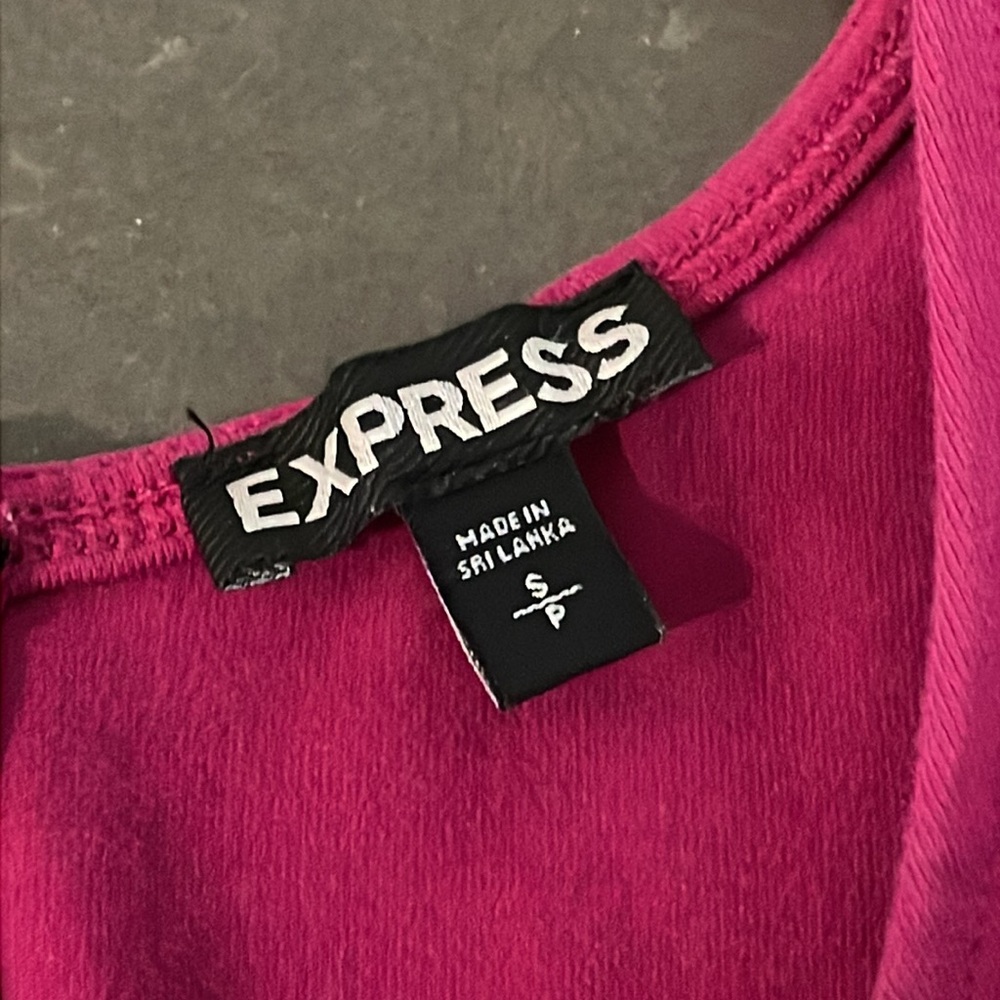 Express Long Sleeve Peplum Top Small - Picture 3 of 14